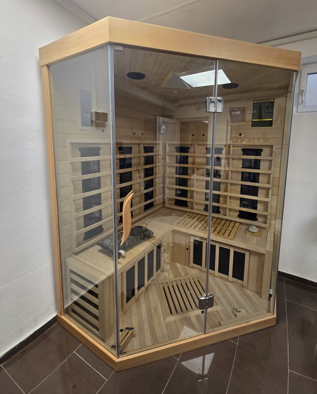 neu eingebaute Sauna