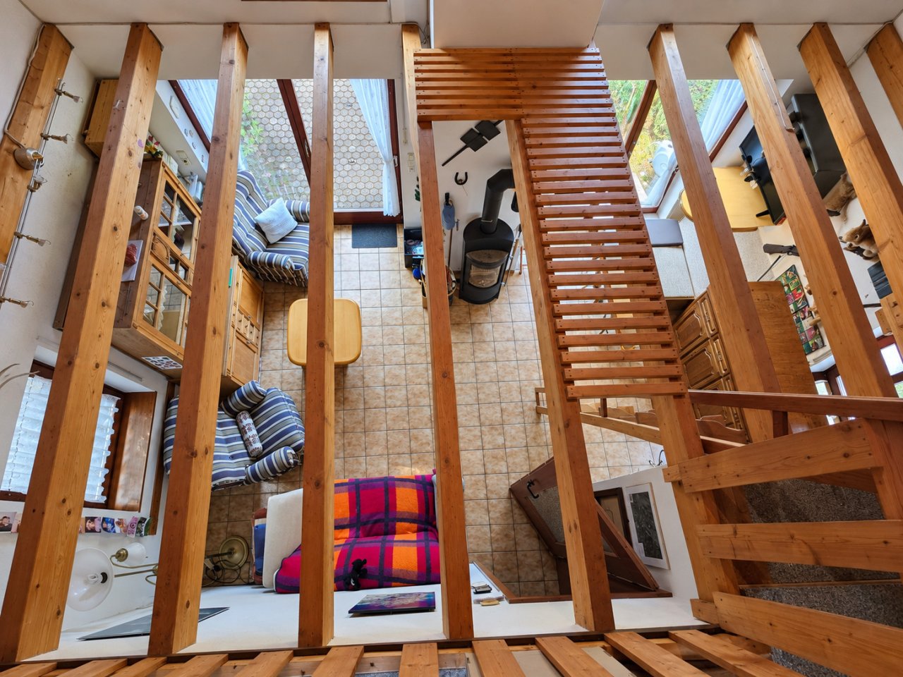 10 Blick von der Galerie  Dachstudio