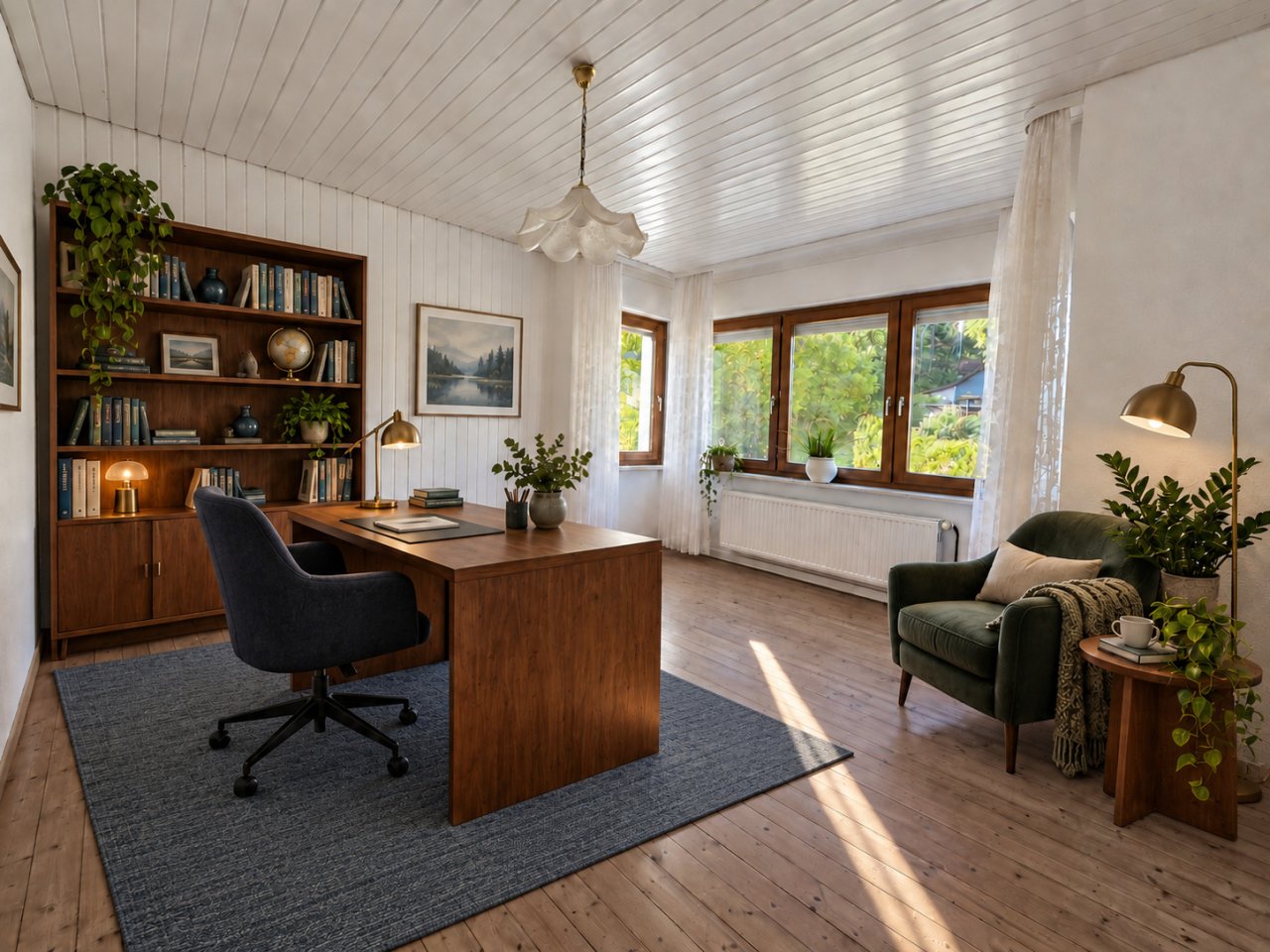 8 Erker-Zimmer EG virtuelle Möblierung 8 Erker-Zimmer EG virtuelle Möblierung